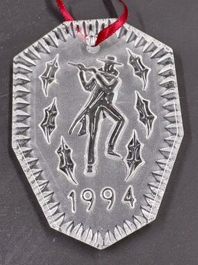 VTG 12 DAYS OF CHRISTMAS - 1994 WATERFORD CHRISTMAS ORNAMENT 12 PIPERS PIPING